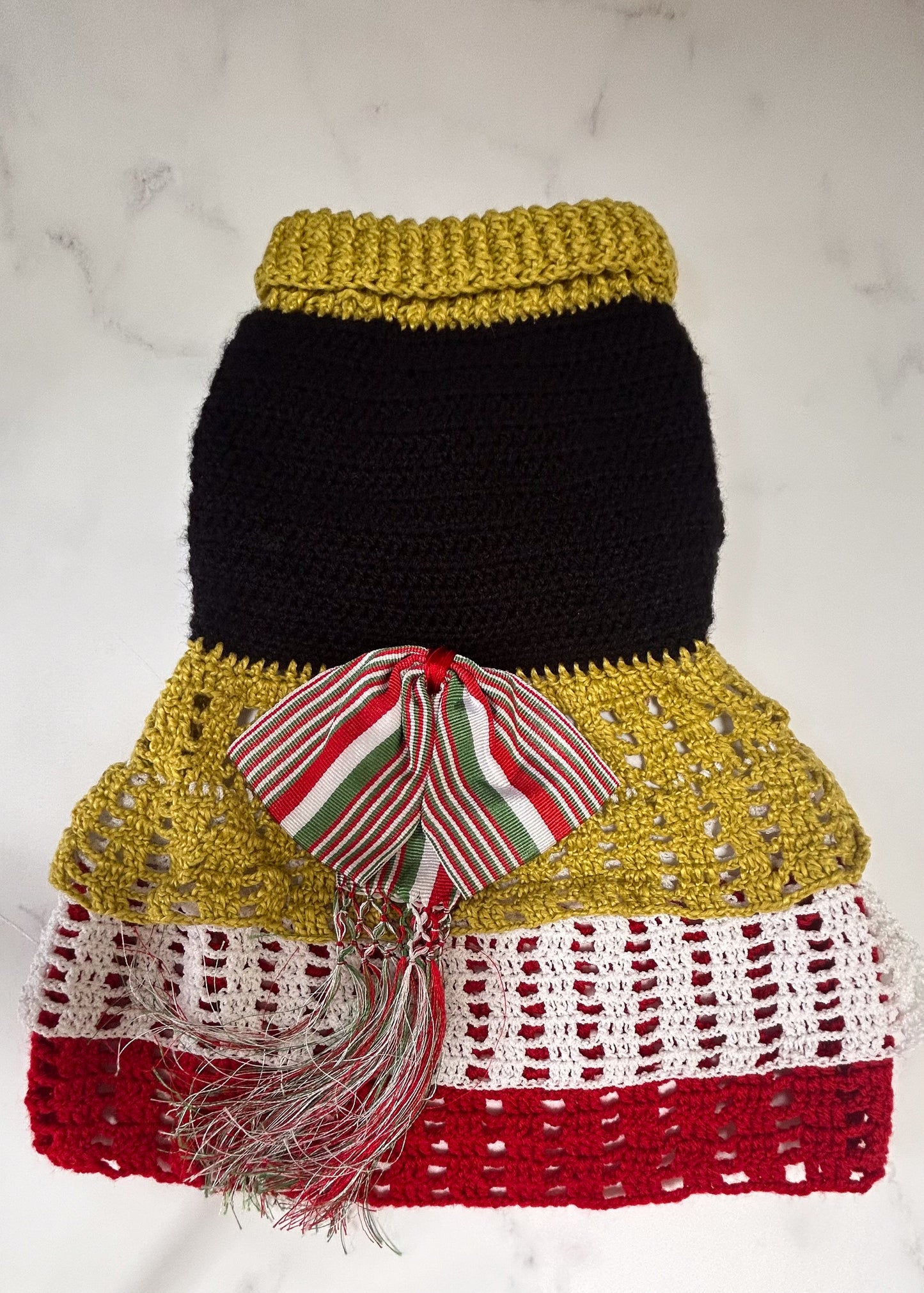 Vestido tricolor